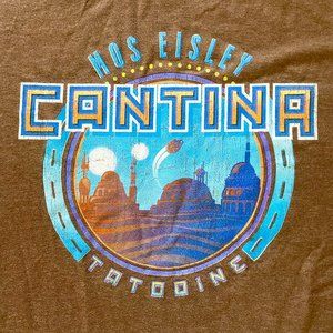 Star Wars Mos Eisley Cantina Tatooine Millennium Falcon Unisex Tee (NEW)